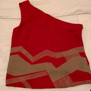 One shoulder J. Crew blouse